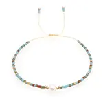 Adjustable Glass Seed Bead Braided Bead Bracelets for Women
