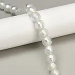 Handmade Silver Foil Glass Beads Strands