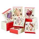 Animal Printed Cardboard Paper Handmade Soap Packaging Boxes with Round Visible Window