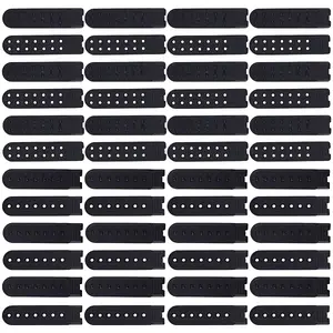 48 Sets 2 Styles Plastic Cap Snap Buckle Replacement Repair Strap with 7 Holes