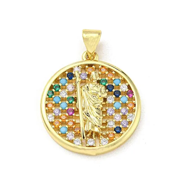 Brass with Cubic Zirconia Pendants