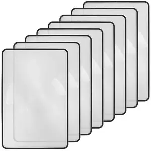 8Pcs PVC Page Magnifying Bookmarks