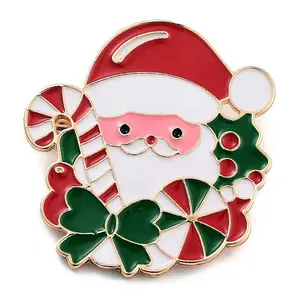 Christmas Theme Alloy Enamel Brooches