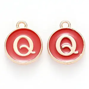Golden Plated Alloy Enamel Charms