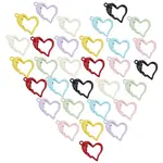 32Pcs 8 Colors Spray Painted Alloy Pendants