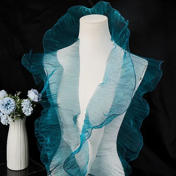 10 Yards Lucency Polyester Pleated Lace Trim