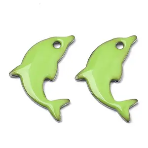 201 Stainless Steel Enamel Pendants