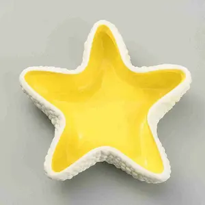 Starfish Shape Ceramic Jewelry Plate