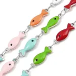 304 Stainless Steel Enamel Fish Link Chains
