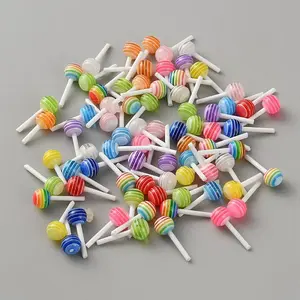 Resin 3D Lollipop Nail Art Accessories