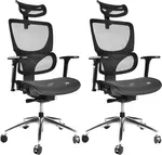 MERCURY 2PACK Ergonomická kancelářská židle LUNA JNS-101A, černá (2 ks)