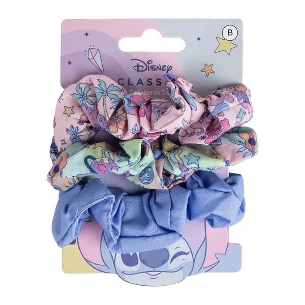Cerdá Sada gumiček do vlasů scrunchie Stitch 3 ks