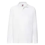 Bílé polotriko s dlouhým rukávem Fruit of the Loom