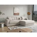Sit & More ROHOVÁ SEDAČKA, textil, šedobéžová