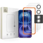 Tech-Protect Easy Set+, 2 tvrzené skla + sklo na čočku, iPhone 17