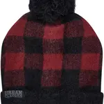 Pom Beanie černo/červená