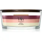 Woodwick Trilogy Lush Nectar vonná svíčka s dřevěným knotem 453.6 g