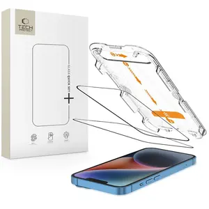 Tech-Protect Quick Set 2x ochranné sklo na iPhone 13 / 13 Pro / 14 / 16e, čierne