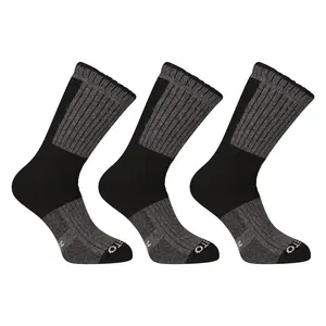 3PACK ponožky vysoké zimné čierné (3NWC1) S