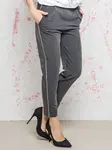 Euphora carrot pants with anthracite stripes