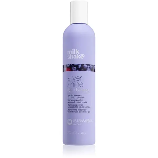 milk_shake® Silver Shine šampon pro šedivé a blond vlasy light 300 ml