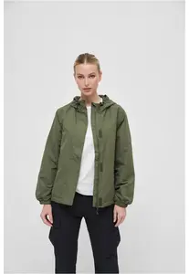 Dámská letní větrovka s předním zipem olivová