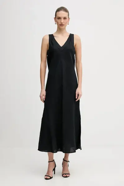 DKNY Lněné šaty Dkny