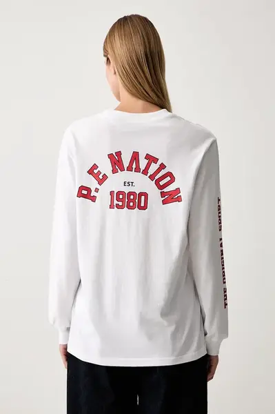 P.E Nation  tričko s dlouhým rukávem dámské bavlněné