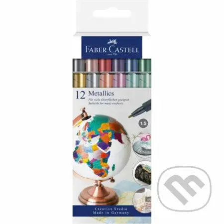 Metalické popisovače set 12 kusov