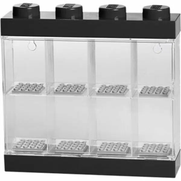 LEGO sběratelská skříňka na 8 minifigurek - černá
