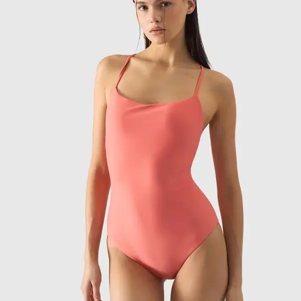 Women's 4F One-Piece Swimsuit - Salmon
