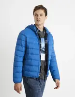 Modrá pánska ľahká prešívaná bunda Celio Vububble