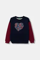 Detská bavlnená mikina United Colors of Benetton