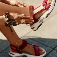 Dámske sandále na suchý zips D.Franklin