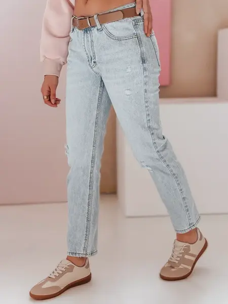 Dámske slim fit džínsy s opaskom SLIMLEN