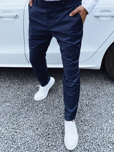 Pánske granátové chino nohavice