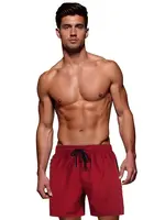 Bordové pánske kúpacie kraťasy Dstreet