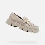Cream women's moccasins Geox Vilde - Women's