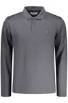 GUESS JEANS LONG SLEEVE POLO MEN BLACK