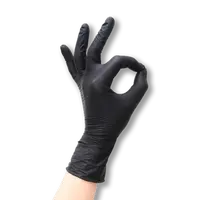 Nitrilové jednorázové čierne barber rukavice XL 100ks