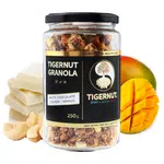 Granola z lupienkov lúpaného tigrieho orecha s čokoládou, mangom a kešu