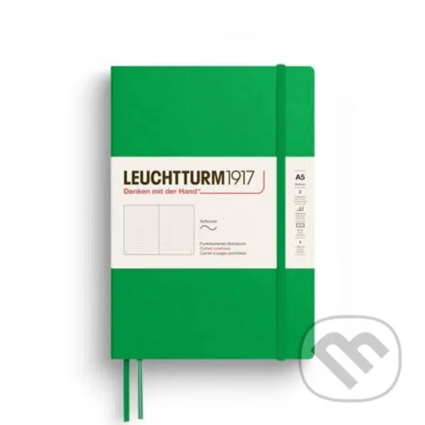 Leuchtturm1917 Zápisník Spring Leaf Softcover A5 tečkovaný