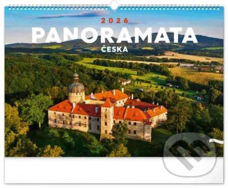 NOTIQUE Nástěnný kalendář Panoramata Česka 2026 (univerzální kalendárium)