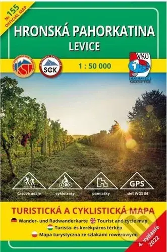 Hronská pahorkatina - Levice (turistická mapa č. 155)