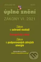 Aktualizace VI/6 – Energetický zákon (Zákon o podporovaných zdrojích energie, Zákon o ochraně ovzduší)