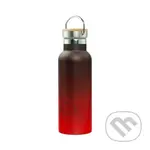 Termofľaša s bambusovým viečkom Baagl Gradient (červeno-čierna)