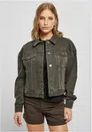 Women's Oversized Colorful Denim Jacket Brown