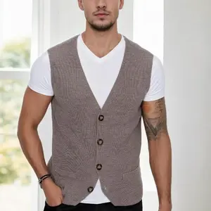 90862 Dewberry Mens Knitwear Vest-VISION