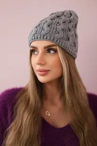 marka niezdefiniowana Fleecová čepice Teresa K285 tmavě šedá