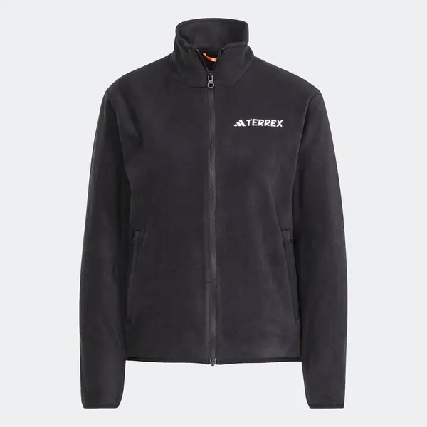 ADIDAS TERREX Funkčná flisová bunda 'Essentials'  čierna / biela